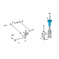 OEM 2002 Lexus RX300 Rear Suspension Support Assembly, Right Diagram - 48750-48010