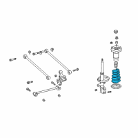 OEM 2002 Toyota Highlander Spring, Coil, Rear Diagram - 48231-48151