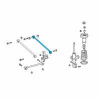 OEM Lexus RX400h Rear Suspension Control Arm Assembly, No.2 Diagram - 48730-48110