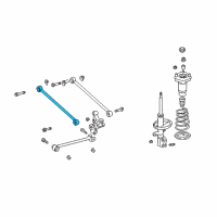 OEM 1999 Lexus RX300 Rear Suspension Control Arm Assembly, No.1 Diagram - 48710-48020