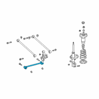 OEM Lexus RX300 Rod Assy, Strut, Rear Diagram - 48780-48010