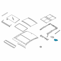 OEM Hyundai Azera Motor Assembly-PANORAMAROOF(Roller) Diagram - 81671-3V121