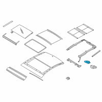 OEM 2016 Hyundai Azera Motor-Panoramaroof Glass Diagram - 81671-3V120