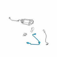 OEM 2013 Toyota Matrix Rear Oxygen Sensor Diagram - 89465-02330