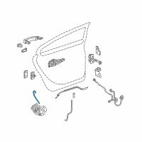 OEM 2016 Buick LaCrosse Rod-Rear Side Door Outside Handle Diagram - 25779146