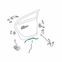 OEM 2016 Buick LaCrosse Lock Cable Diagram - 13249523