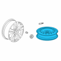 OEM 2018 Honda Pilot Disk, Aluminum Wheel (20X8J) (Tpms) (Aap) Diagram - 42700-TG7-A31