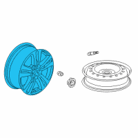 OEM Honda Pilot DISK, ALUMINUM WHEEL (18X8J) (TPMS) (ENKEI) Diagram - 42700-TG7-A72