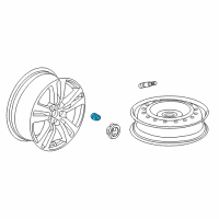 OEM Honda Pilot Disk, Aluminum Wheel (20X8J) (Tpms) (Aap) Diagram - 42700-TG7-A82