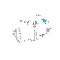 OEM 2008 Cadillac Escalade Windshield Pillar Trim Diagram - 25797323