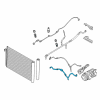 OEM BMW 640i Suction Pipe Diagram - 64-53-9-231-049