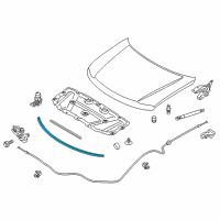 OEM 2013 Infiniti QX56 Seal-Hood Front Diagram - 65820-1LA0A