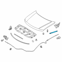 OEM 2012 Infiniti QX56 Stay Assy-Hood, LH Diagram - 65471-1LA0A