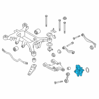 OEM BMW 750Li xDrive Wheel Carrier, Rear Left Diagram - 33-32-6-796-497