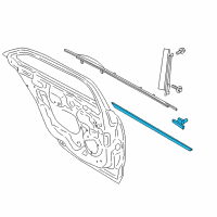 OEM 2017 Lincoln Continental Side Molding Diagram - GD9Z-5425557-AF