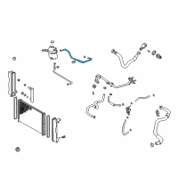 OEM 2003 Toyota Celica Overflow Hose Diagram - 16261-22050