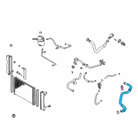 OEM 2004 Toyota Celica Upper Hose Diagram - 16571-22050