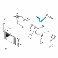 OEM 2000 Toyota Celica Upper Hose Diagram - 16572-22020