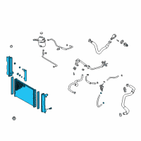 OEM 2000 Toyota Celica Radiator Assembly Diagram - 16400-22060