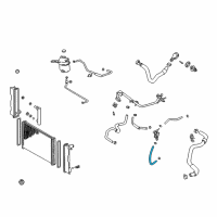 OEM 2002 Toyota Celica Outlet Hose Diagram - 16264-22030