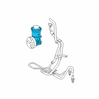 OEM 2019 Toyota Tacoma Power Steering Pump Reservoir Diagram - 44306-25060
