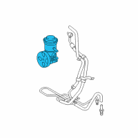 OEM 2018 Toyota Tacoma Power Steering Pump Diagram - 44310-04140