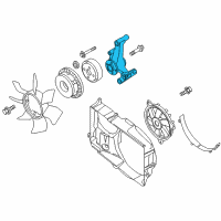 OEM Nissan NV2500 Bracket-Fan Pulley Diagram - 21046-1PD0A