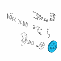 OEM 2014 Acura TL Disk, Front Brake (17In) Diagram - 45251-TK4-A00