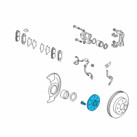 OEM Acura TL Hub Assembly, Front Diagram - 44600-TK4-A00