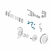 OEM 2011 Acura TL Sensor Assembly, Left Front Diagram - 57455-TK4-A01