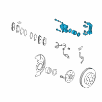 OEM 2010 Acura TL Caliper Sub-Assembly, Right Front Diagram - 45018-TZ3-A00