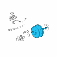 OEM 2004 Saturn Ion Power Brake Booster Assembly Diagram - 15212016