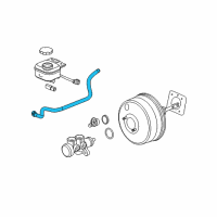 OEM Saturn Hose Asm, Power Brake Booster Vacuum Diagram - 10357983