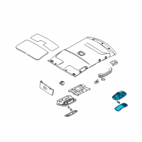 OEM 1999 Kia Sephia Lamp-Room Diagram - 0K9B051310B75