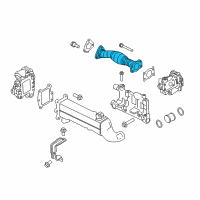 OEM 2019 Nissan Titan XD EGR Tube Stud Diagram - 14725-EZ40B