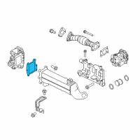 OEM 2019 Nissan Titan XD Egr Valve Gasket Diagram - 14719-EZ40A