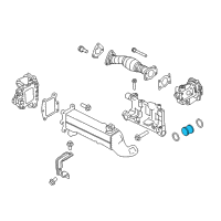 OEM 2017 Nissan Titan XD EGR Tube Stud Diagram - 14725-EZ40A