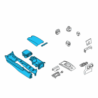 OEM Infiniti Q40 Console Assembly-Center Diagram - 96910-1VW1A