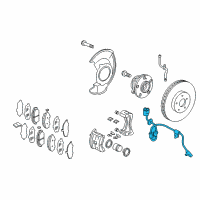 OEM 2014 Honda Odyssey Sensor Assembly, Right Front Diagram - 57450-TK8-A01