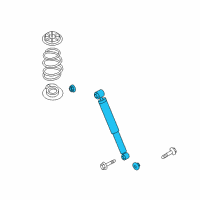 OEM 2018 Nissan Rogue ABSORBER Kit - Shock, Rear Diagram - E6210-4BA2B