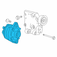 OEM Lincoln LS Alternator Diagram - 6W4Z-10346-AA