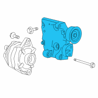 OEM 2004 Ford Thunderbird Bracket Diagram - 2W9Z-10A313-CA