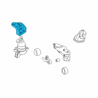 OEM 2002 Hyundai Santa Fe Engine Mounting Support Bracket Diagram - 21815-26500