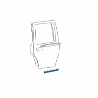 OEM 1998 Ford Expedition Body Side Molding Diagram - 1L1Z-7825556-AAPTM