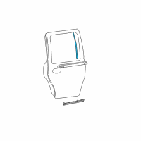 OEM 2002 Lincoln Navigator Upper Molding Diagram - YL1Z-78290A66-AA