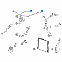 OEM 2011 GMC Sierra 2500 HD Inlet Hose Clamp Diagram - 11571098