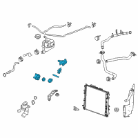 OEM Cadillac STS Thermostat Housing Diagram - 12652328