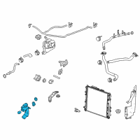 OEM 2012 Chevrolet Camaro Water Outlet Diagram - 12625268