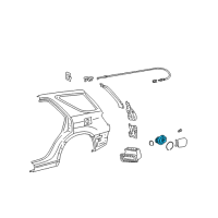 OEM Lexus RX300 Shield, Fuel Tank Filler Pipe Diagram - 77291-48010