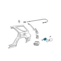 OEM 1999 Lexus RX300 Shield, Fuel Tank Filler Pipe Diagram - 77291-48010